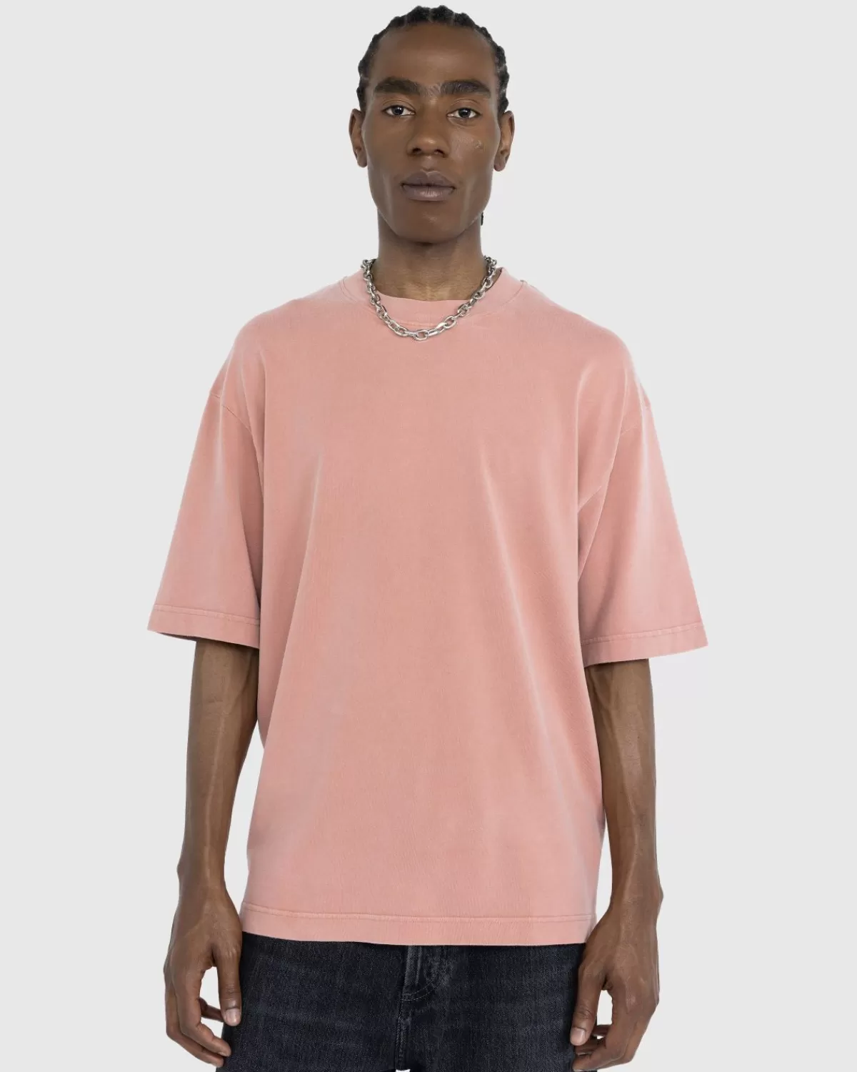 Acne Studios Garment-Dyed T-Shirt Vintage Roze Hot