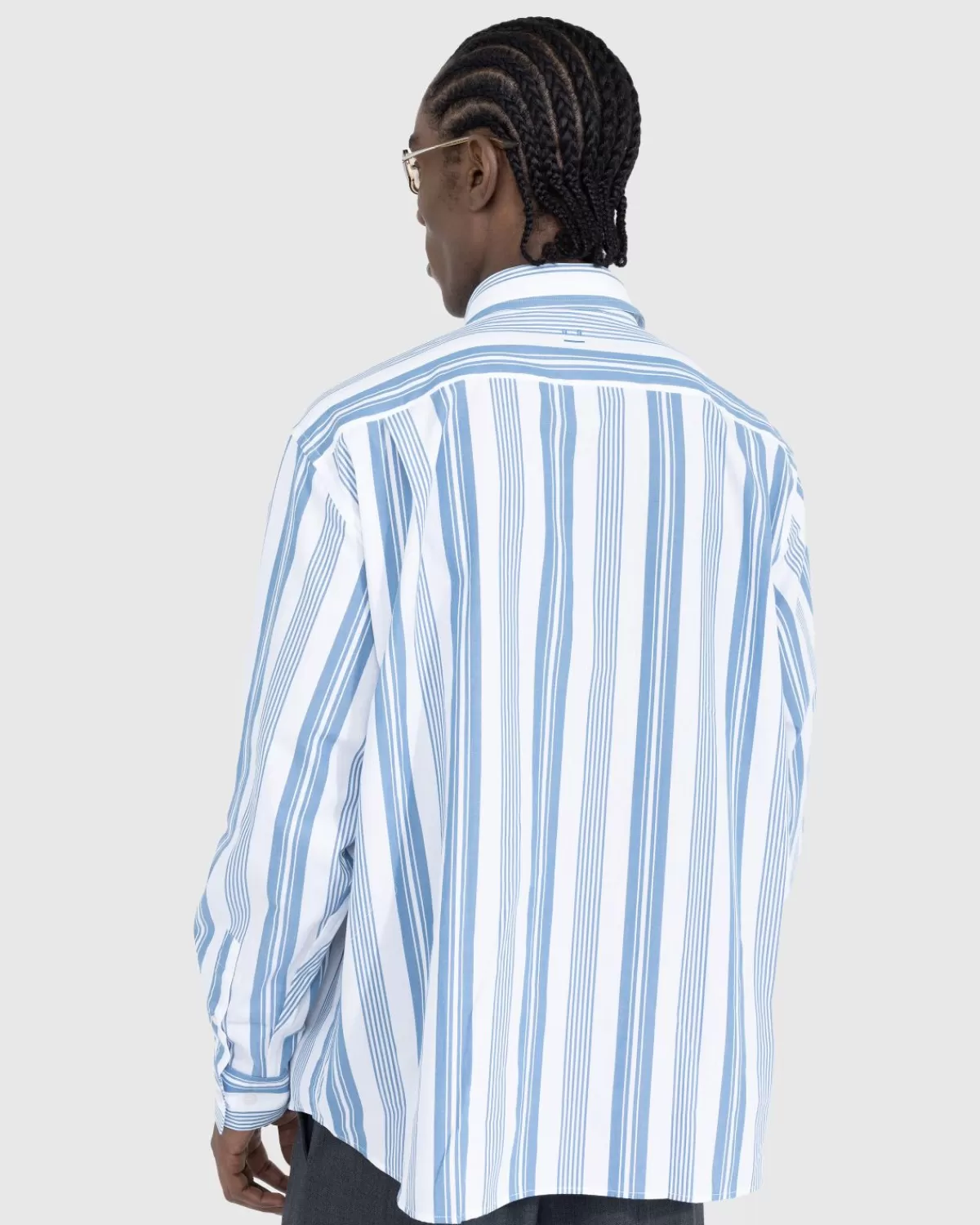 acne_studios_gestreept_overhemd_met_knopen_witstaalblauw_2.webp Overhemden^Acne Studios Gestreept Overhemd Met Knopen, Wit/Staalblauw