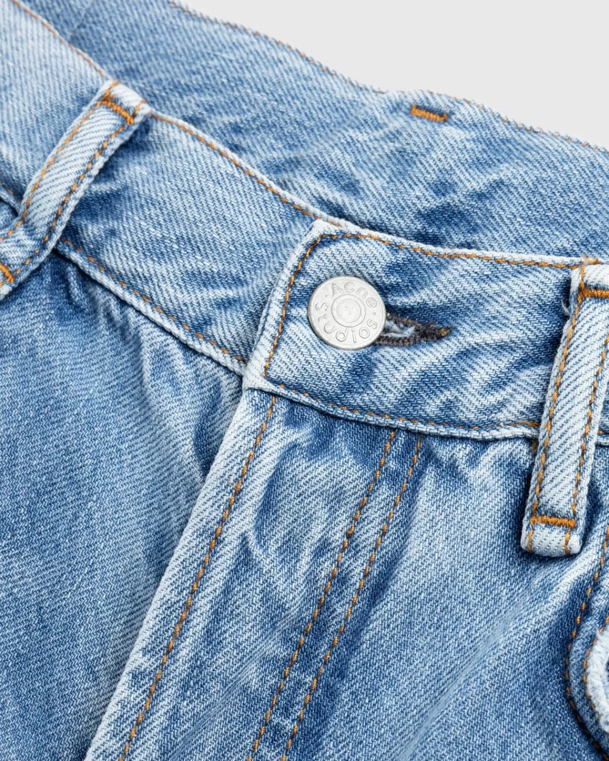 Broek^Acne Studios Jeans Met Normale Pasvorm 1992 Lichtblauw Vintage