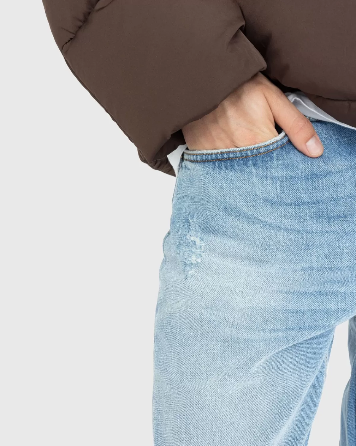 Broek^Acne Studios Jeans Met Normale Pasvorm 1992 Lichtblauw Vintage