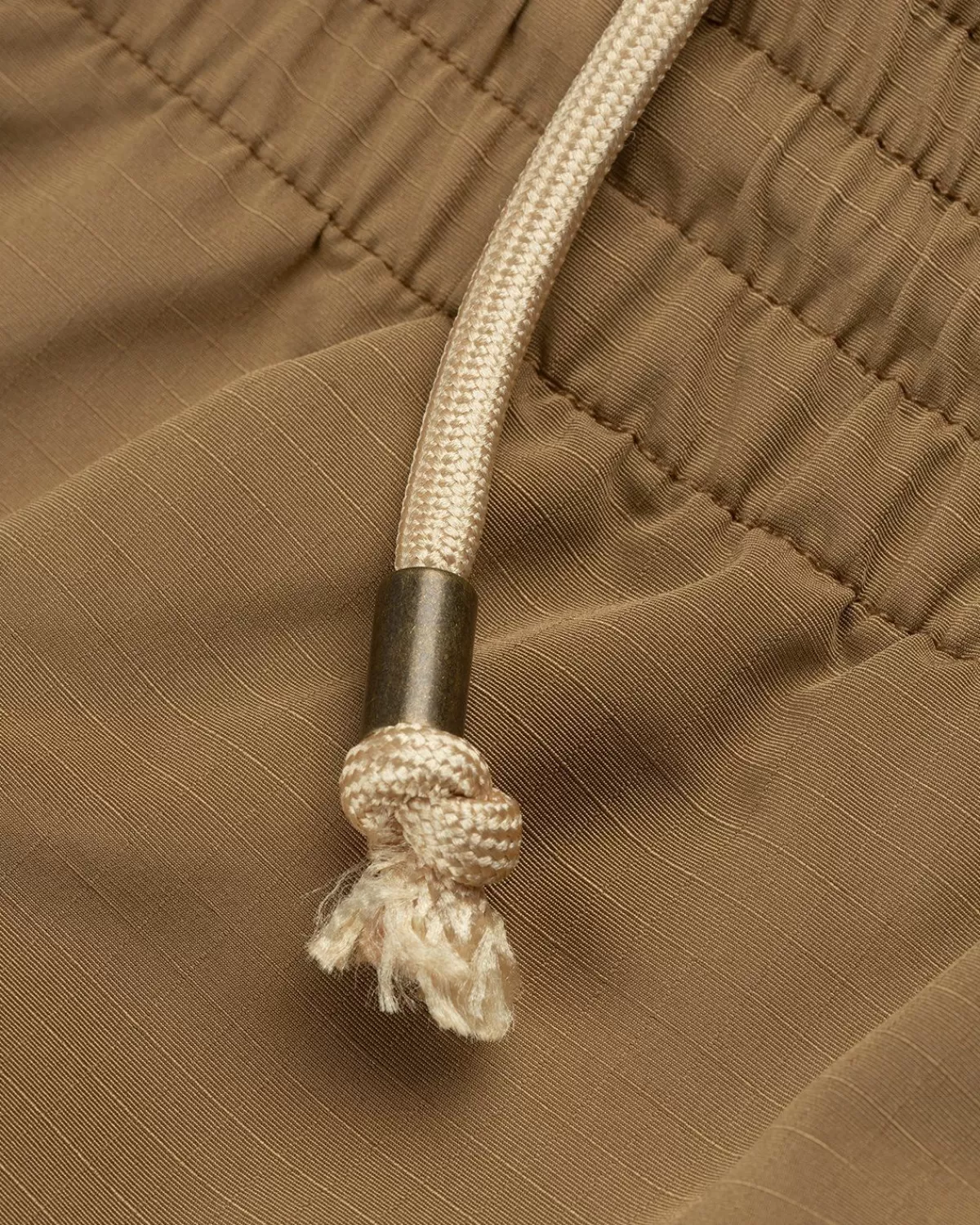 Acne Studios Ripstop Short Met Elastische Taille Bruin Cheap