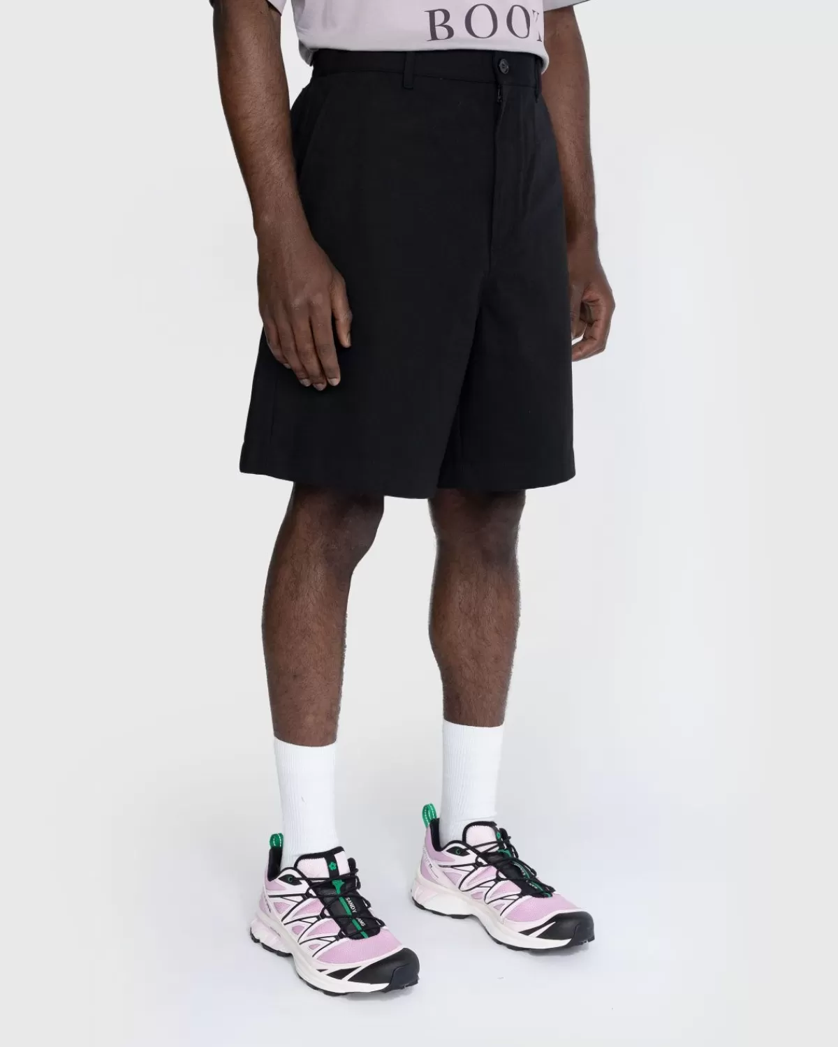 Korte Broek^Acne Studios Shorts Met Normale Pasvorm Zwart