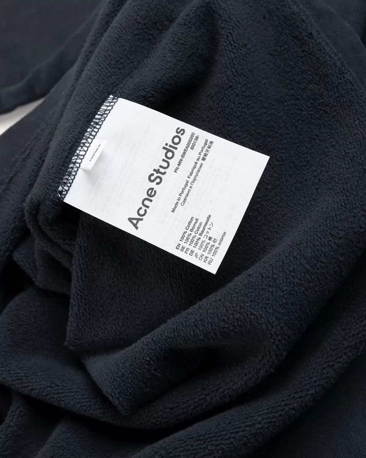 Acne Studios Sweatshirt Met Logo En Ronde Hals Van Biologisch Katoen, Zwart Hot