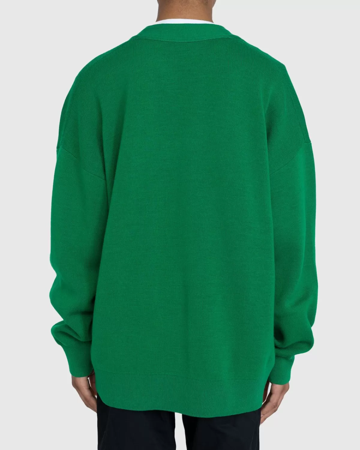 acne_studios_wolmix_vhals_vest_trui_elektrisch_groen_2.webp Gebreide Kleding^Acne Studios Wolmix V-Hals Vest Trui Elektrisch Groen