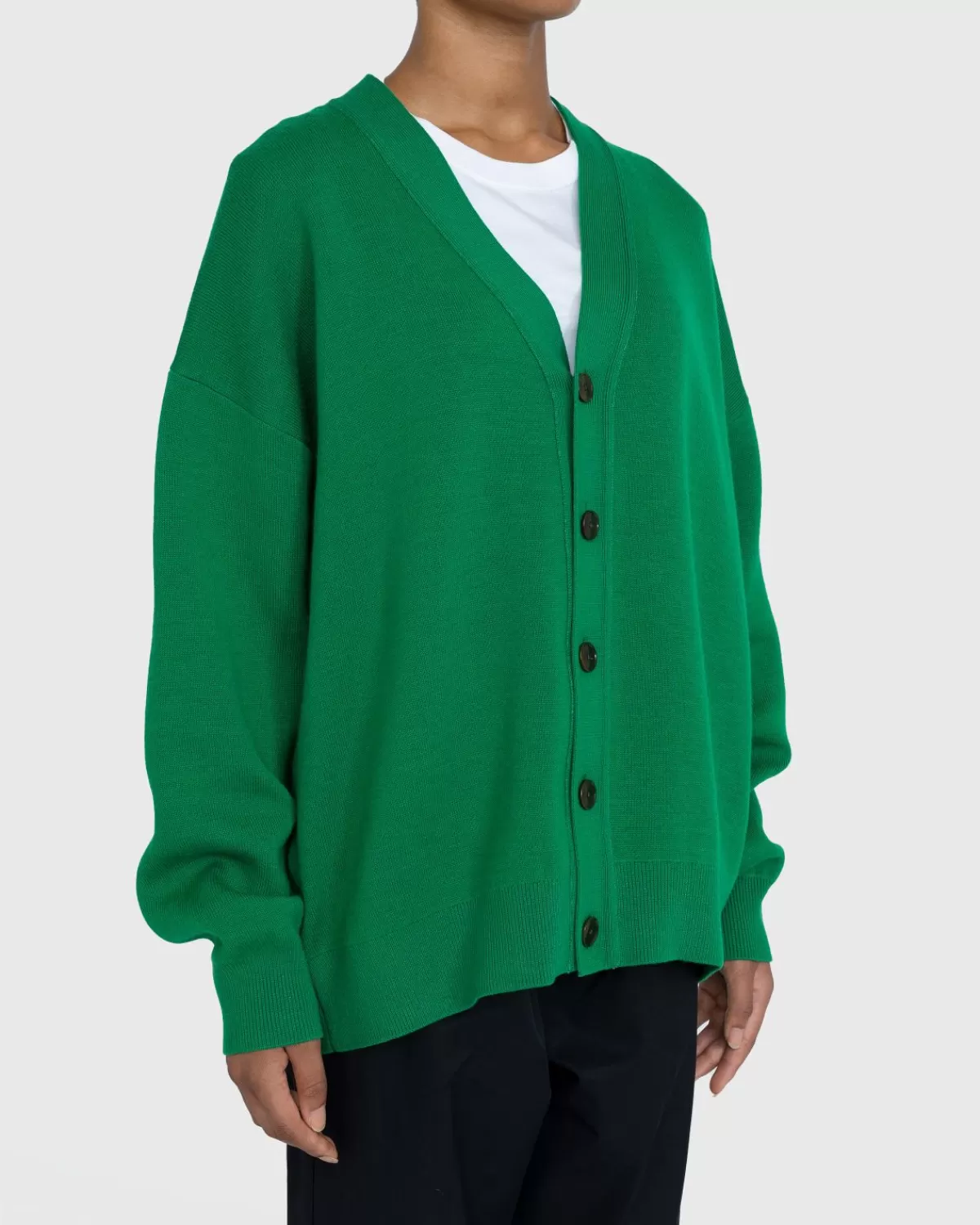 acne_studios_wolmix_vhals_vest_trui_elektrisch_groen_3.webp Gebreide Kleding^Acne Studios Wolmix V-Hals Vest Trui Elektrisch Groen