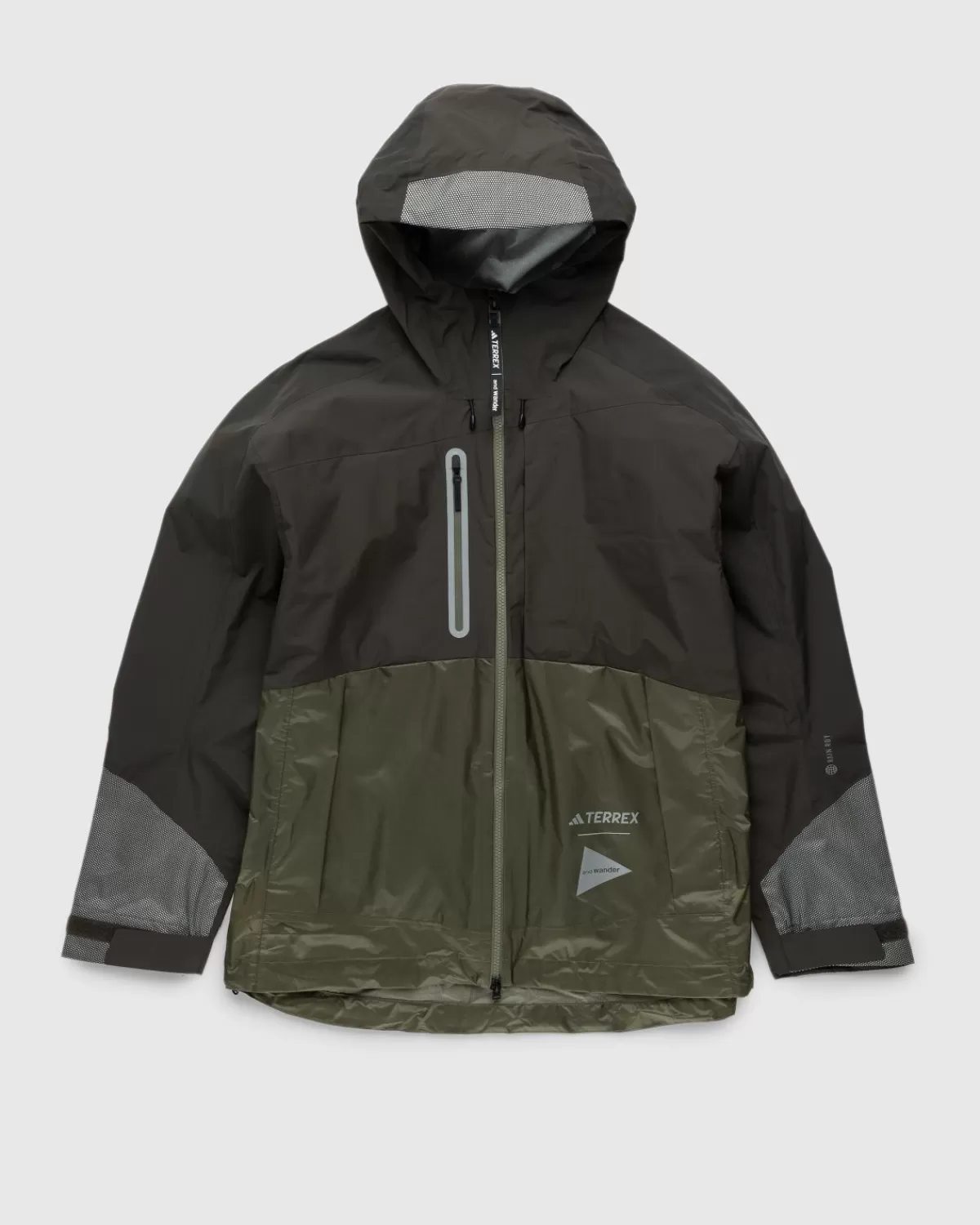 Bovenkleding^adidas Terrex X And Wander Xploric Rain.Rdy Jas Shadow Olive/Olive Strata