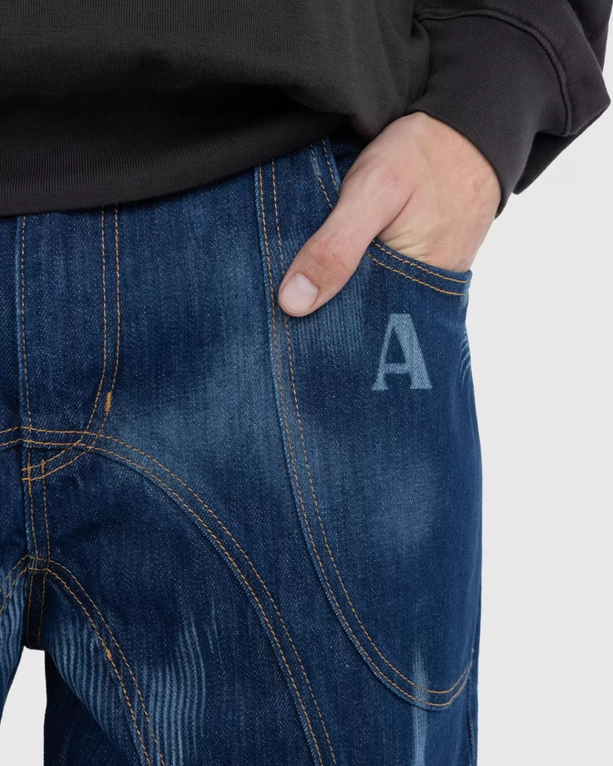 ahluwalia__kenmerkende_jeans_met_lage_taille_indigo_2.webp Broek^Ahluwalia - Kenmerkende Jeans Met Lage Taille Indigo