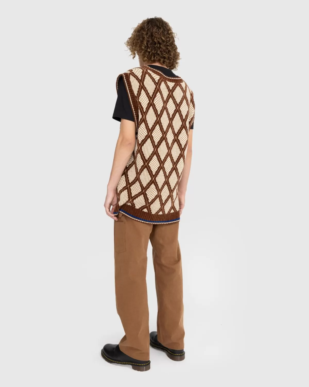 ahluwalia_kingpin_gebreid_vest_bruin_2.webp Gebreide Kleding^Ahluwalia Kingpin Gebreid Vest Bruin