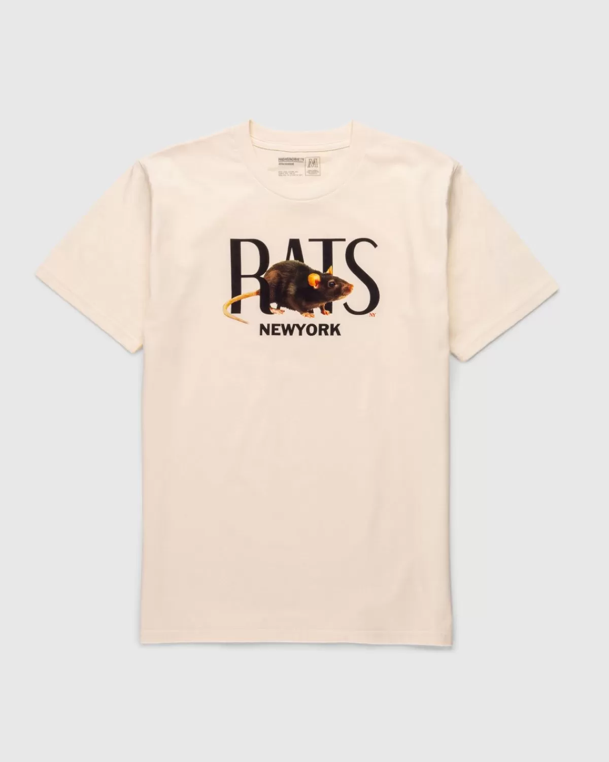 At The Moment X Highsnobiety New York Rats T-Shirt Gebroken Wit Discount