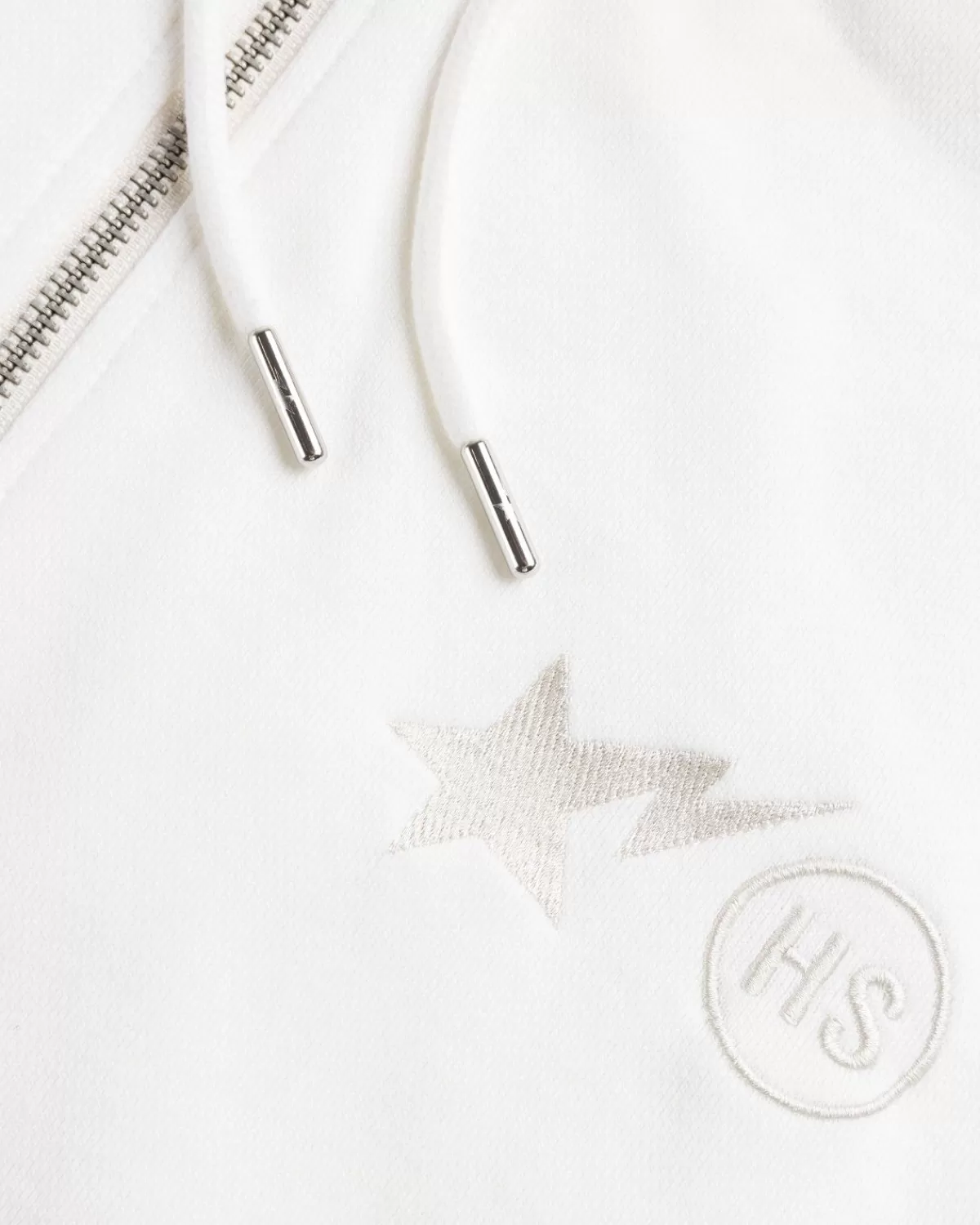 BAPE X Highsnobiety Zwaar Gewassen Hoodie Met Rits, Ivoor Store