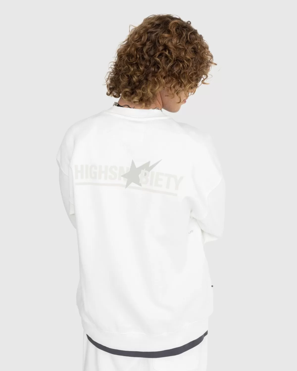 BAPE X Highsnobiety Zwaar Gewassen Ivoor Met Ronde Hals Cheap