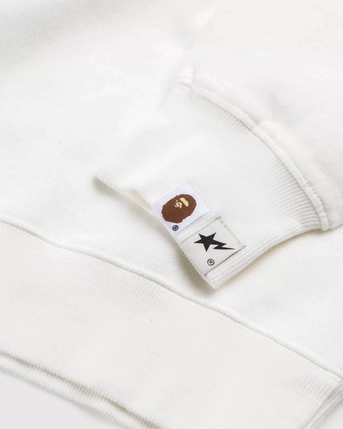 BAPE X Highsnobiety Zwaar Gewassen Ivoor Met Ronde Hals Cheap