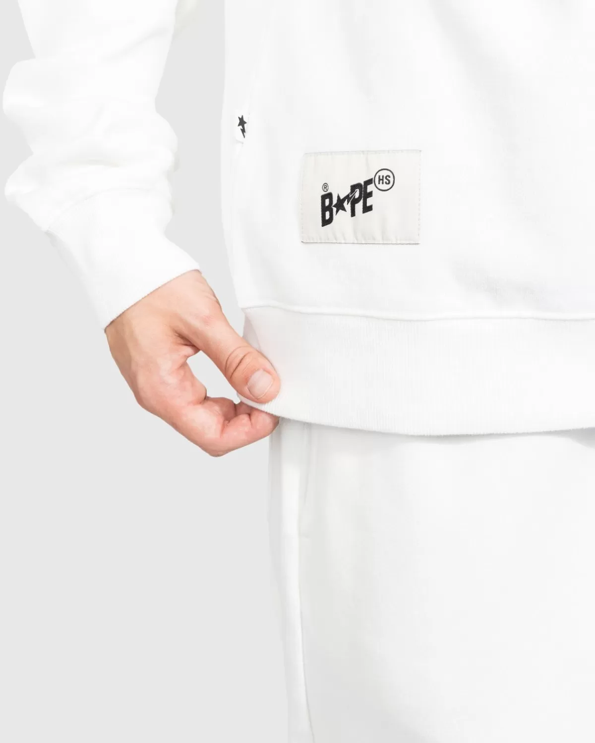 BAPE X Highsnobiety Zwaar Gewassen Ivoor Met Ronde Hals Cheap