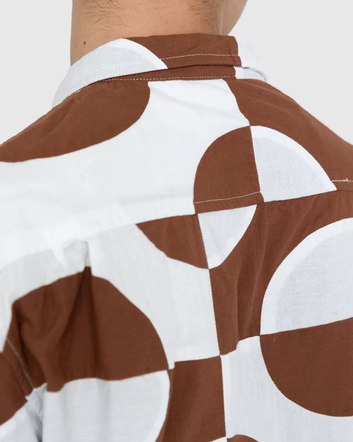 bode_duo_ovaal_patchwork_overhemd_met_lange_mouwen_bruin_1.webp Overhemden^Bode Duo Ovaal Patchwork Overhemd Met Lange Mouwen Bruin