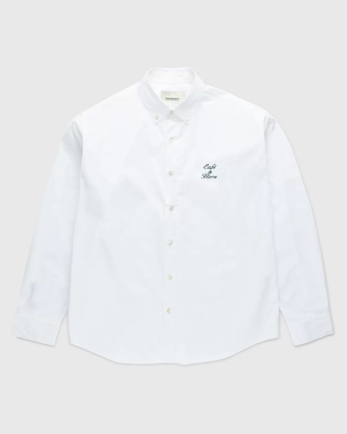 Overhemden^Café de Flore Cafe De Flore X Highsnobiety Not In Paris 4 Poplin Overhemd Wit