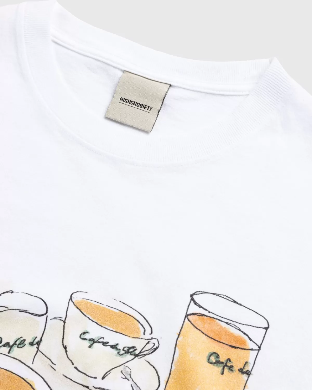 Café de Flore Cafe De Flore X Highsnobiety T-Shirt Met Korte Mouwen Wit Best Sale