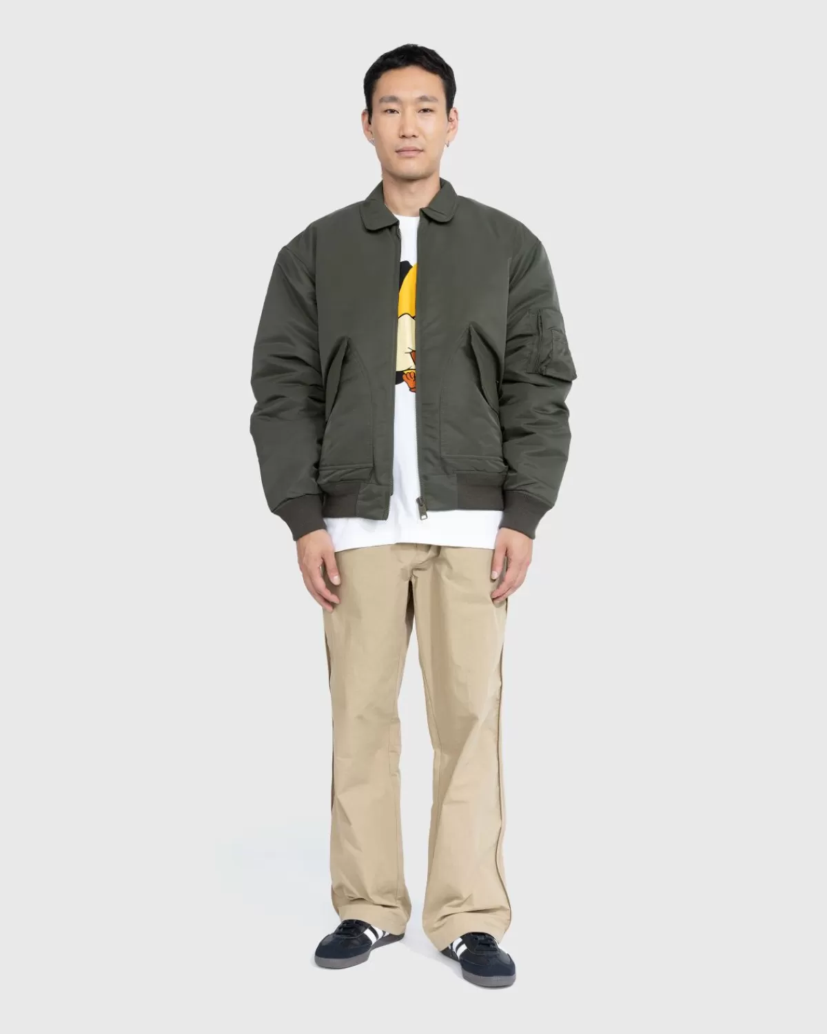 carhartt_wip_olten_bomber_plantsmoke_green_1.webp Bovenkleding^Carhartt WIP Olten Bomber Plant/Smoke Green