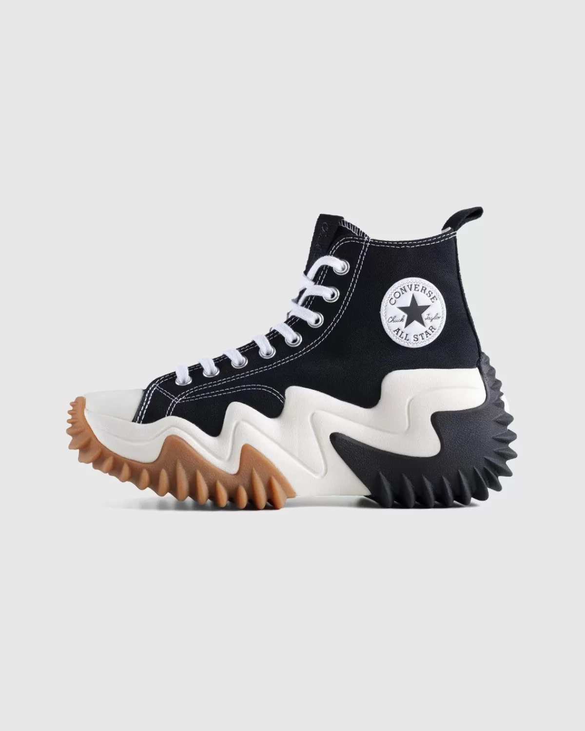 Converse Run Star Motion Platform Zwart Wit Gum Honey New