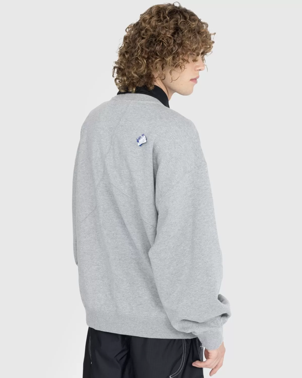 Converse X Ader Error Shapes Sweatshirt Met Ronde Hals, Vintage Grijs Gemeleerd Store