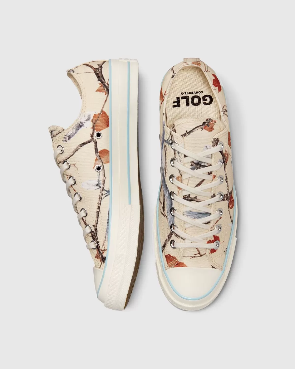 Converse X Golf Le Fleur Chuck 70 Ox Owl Camo Zilverreiger/Corydalis Blauw/Antiek Wit Store