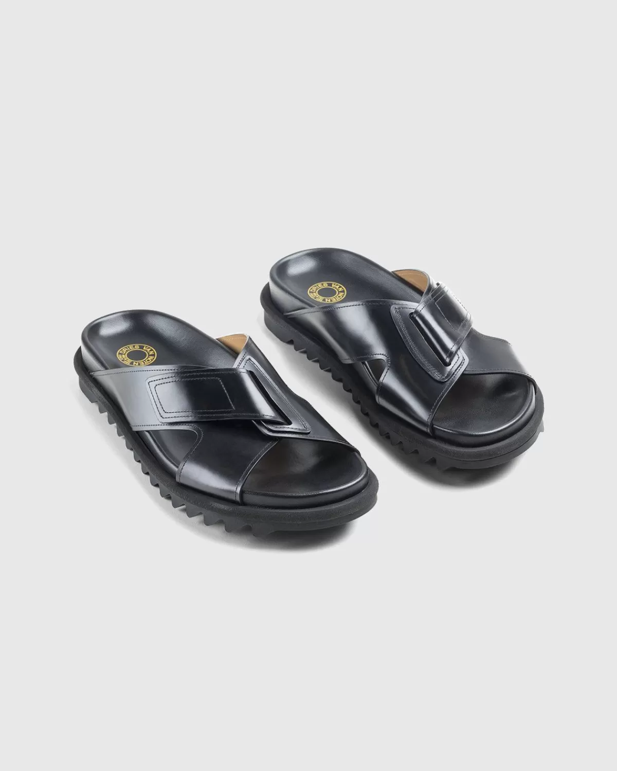 dries_van_noten_leren_crisscross_sandalen_zwart_4.webp Dries van Noten Leren Criss-Cross Sandalen Zwart Hot