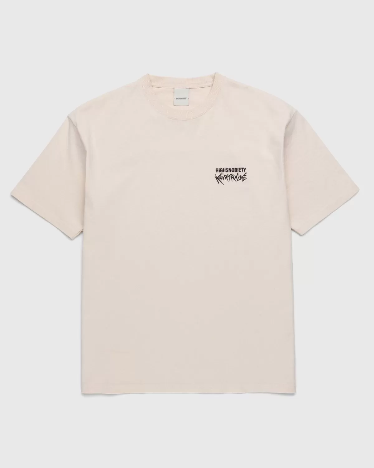 École Kourtrajmé Ecole Kourtrajme X Highsnobiety T-Shirt Met Korte Mouwen Eggshell Cheap