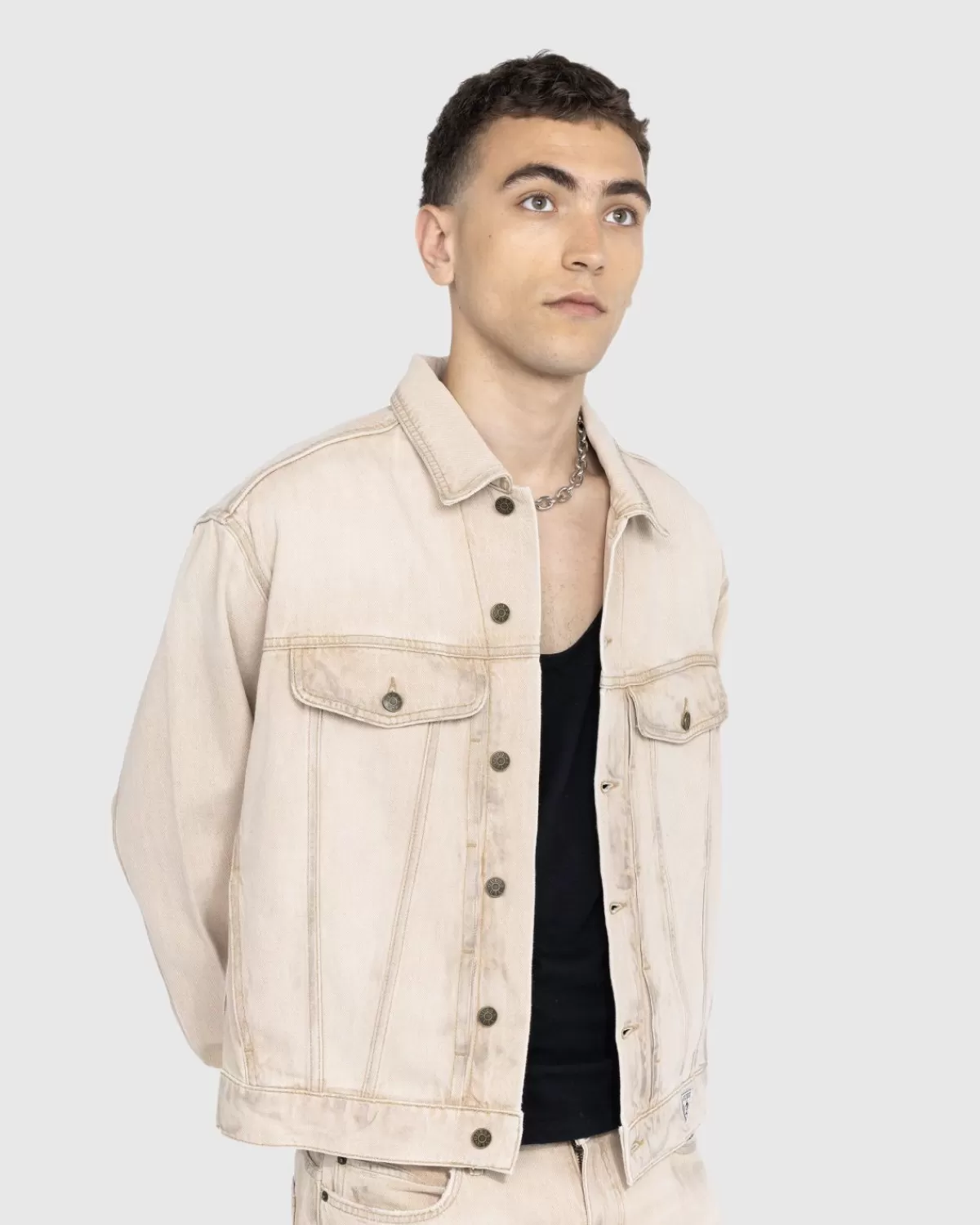 Bovenkleding^Guess USA Vintage Spijkerjasje Beige