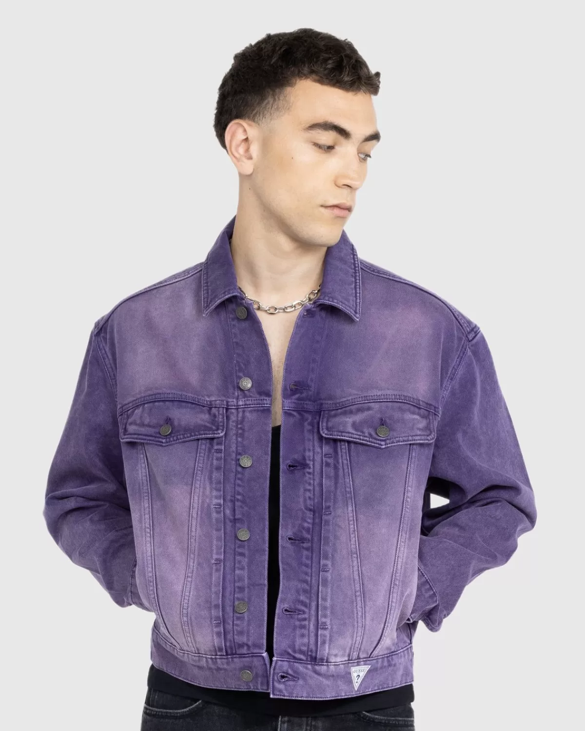 Bovenkleding^Guess USA Vintage Spijkerjasje Paars
