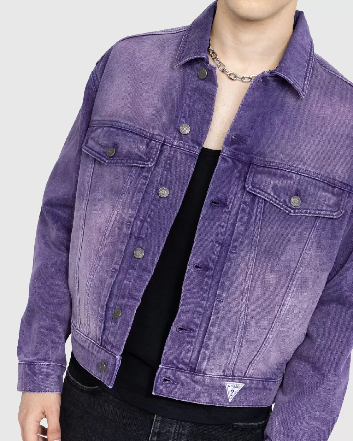 Bovenkleding^Guess USA Vintage Spijkerjasje Paars