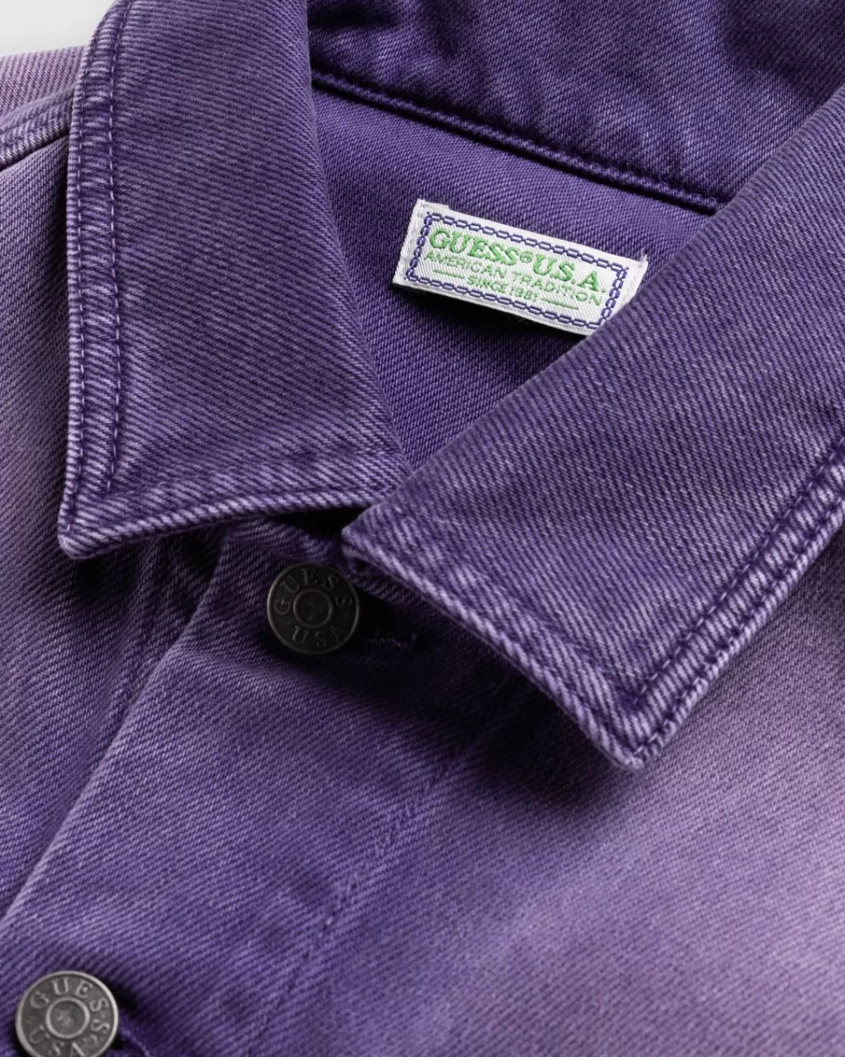 Bovenkleding^Guess USA Vintage Spijkerjasje Paars