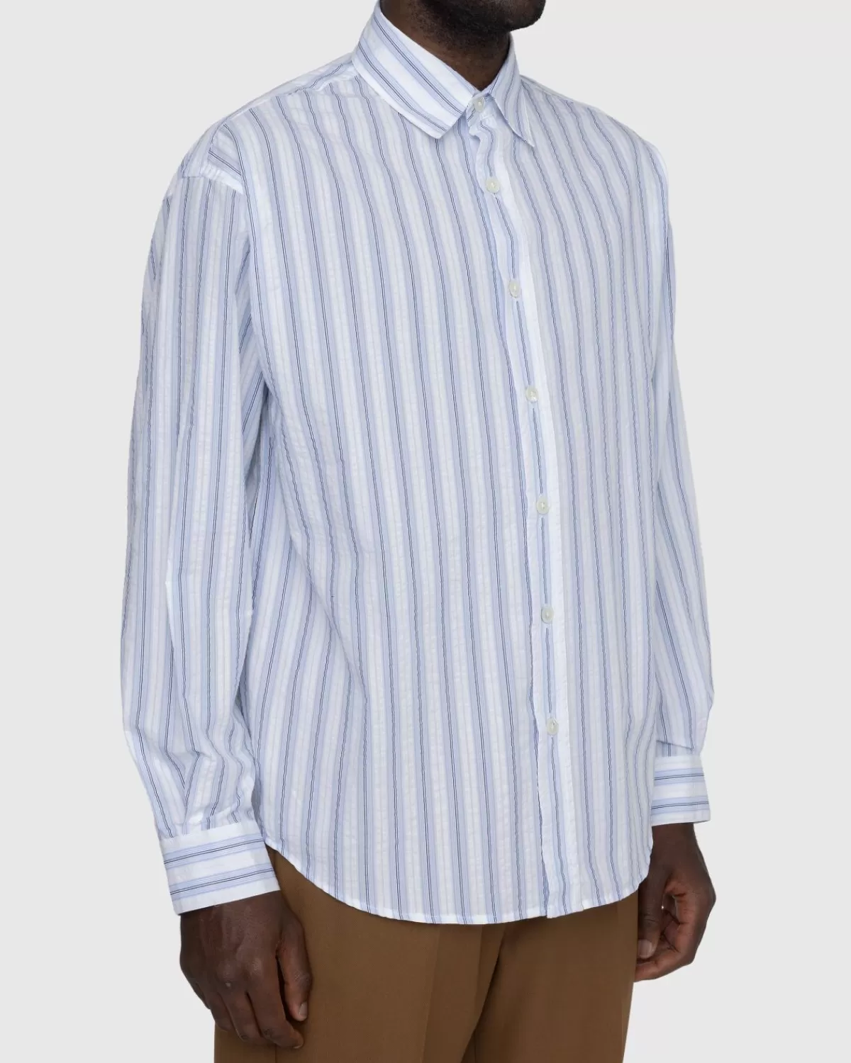 highsnobiety__lsshirt_met_rimpelstreep_2.webp Overhemden^Highsnobiety - Ls-Shirt Met Rimpelstreep