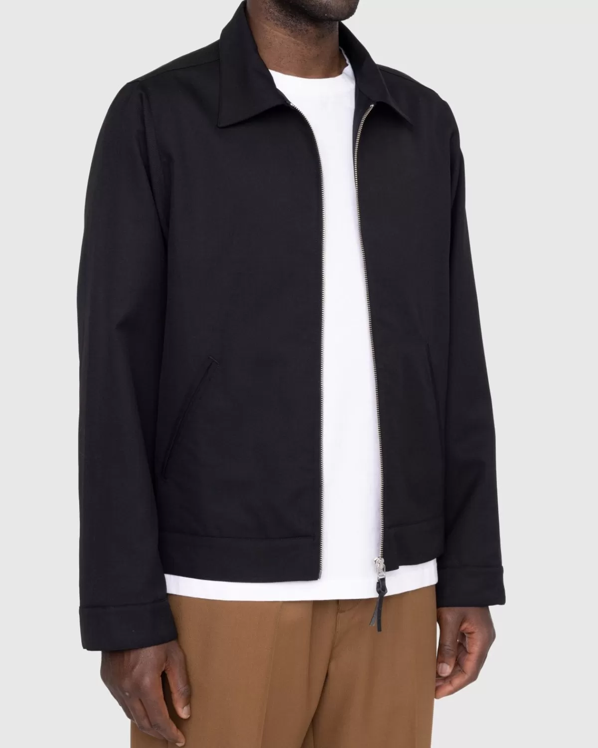 highsnobiety_garagejas_van_wolmix_zwart_5.webp Bovenkleding^Highsnobiety Garagejas Van Wolmix Zwart