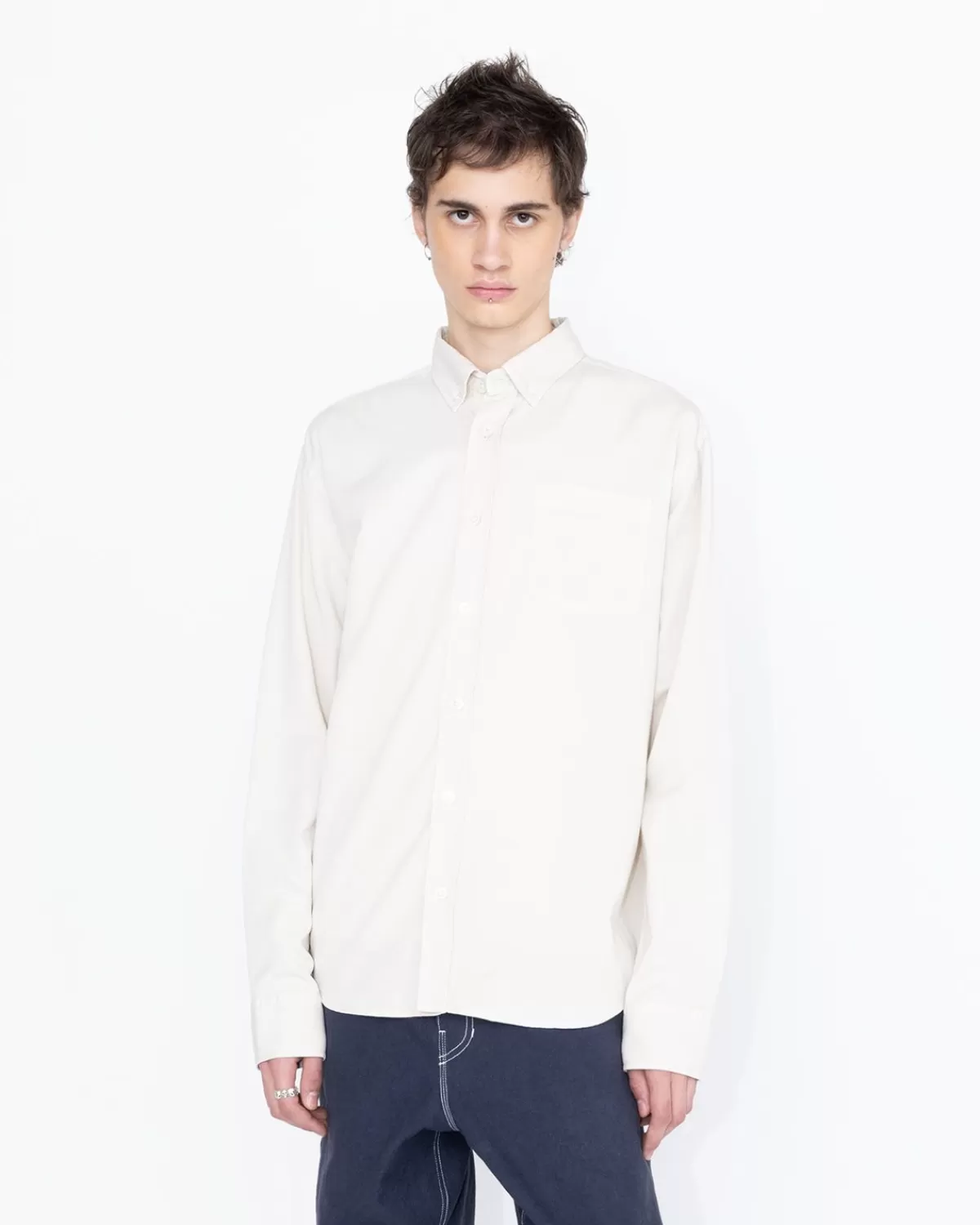highsnobiety_hs05__garmentdyed_perzikkleurig_shirt_met_lange_mouwen_grijs_5.webp Overhemden^Highsnobiety HS05 - Garment-Dyed Perzikkleurig Shirt Met Lange Mouwen Grijs