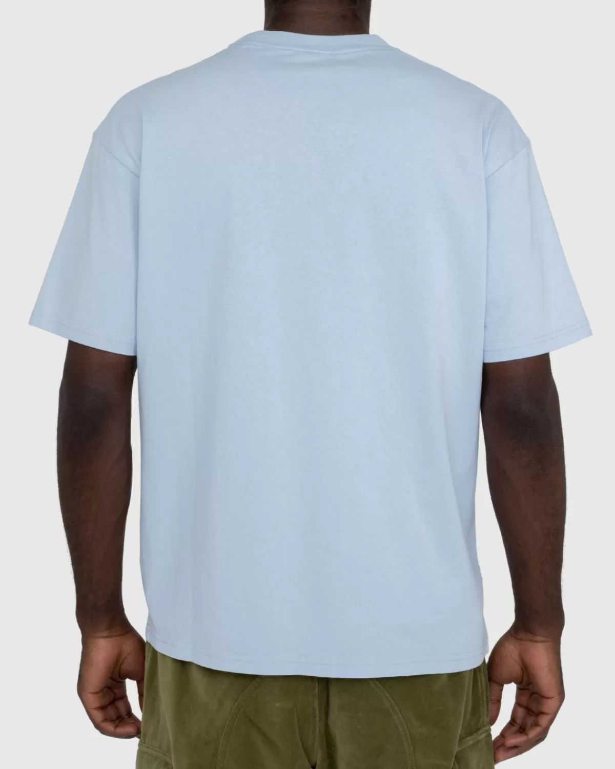 Highsnobiety New York Line Jersey Met Korte Mouwen, Lichtblauw Store