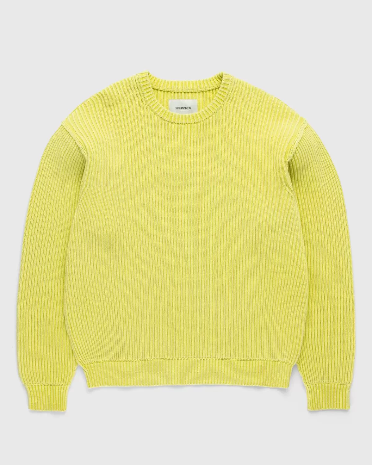 highsnobiety_pigmentgeverfde_losgebreide_trui_geel_10.webp Gebreide Kleding^Highsnobiety Pigmentgeverfde Losgebreide Trui Geel