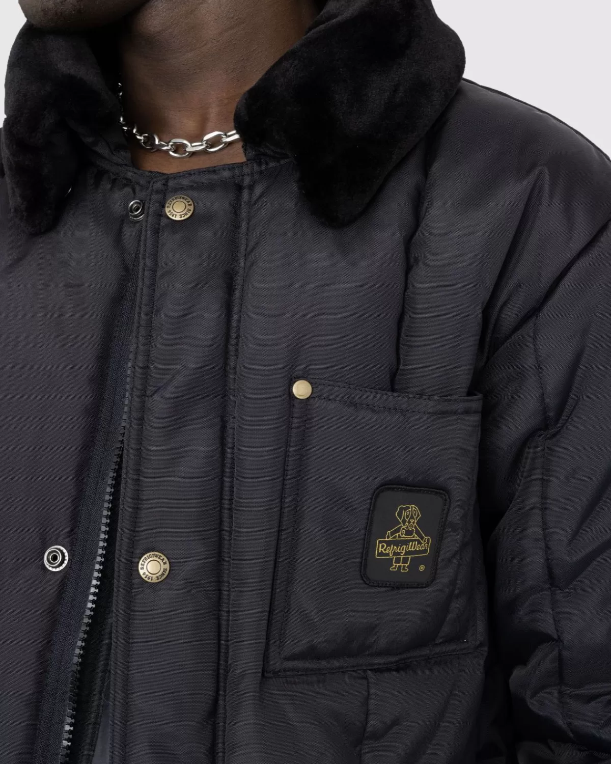 Bovenkleding^Highsnobiety X Coca-Cola Zero Sugar Refrigiwear Iron-Tuff® Polar Jacket Zwart