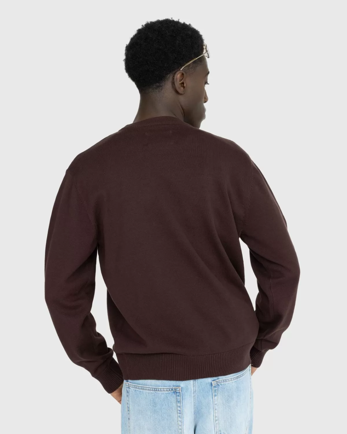 highsnobiety_x_de_la_soul_gebreide_ronde_hals_bruin_5.webp Gebreide Kleding^Highsnobiety X De La Soul Gebreide Ronde Hals Bruin