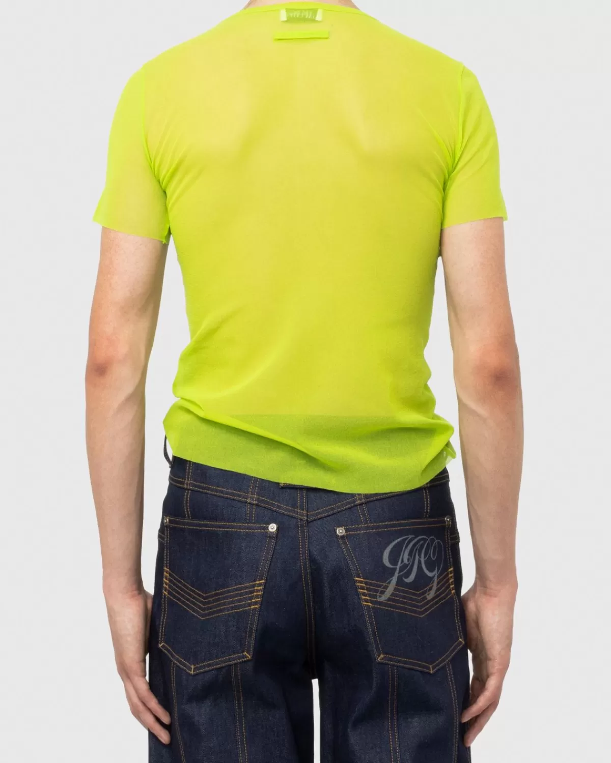 jean_paul_gaultier_evidemment_tshirt_van_tule_limoengroen_3.webp Jean Paul Gaultier Evidemment T-Shirt Van Tule Limoengroen Best Sale