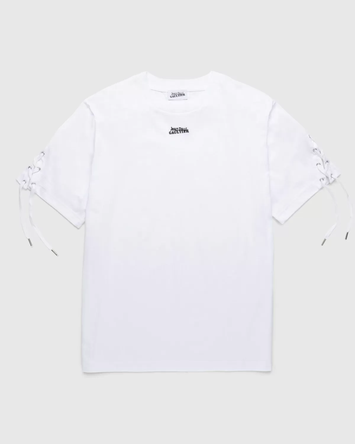 Jean Paul Gaultier Oversized T-Shirt Met Veters, Wit Online