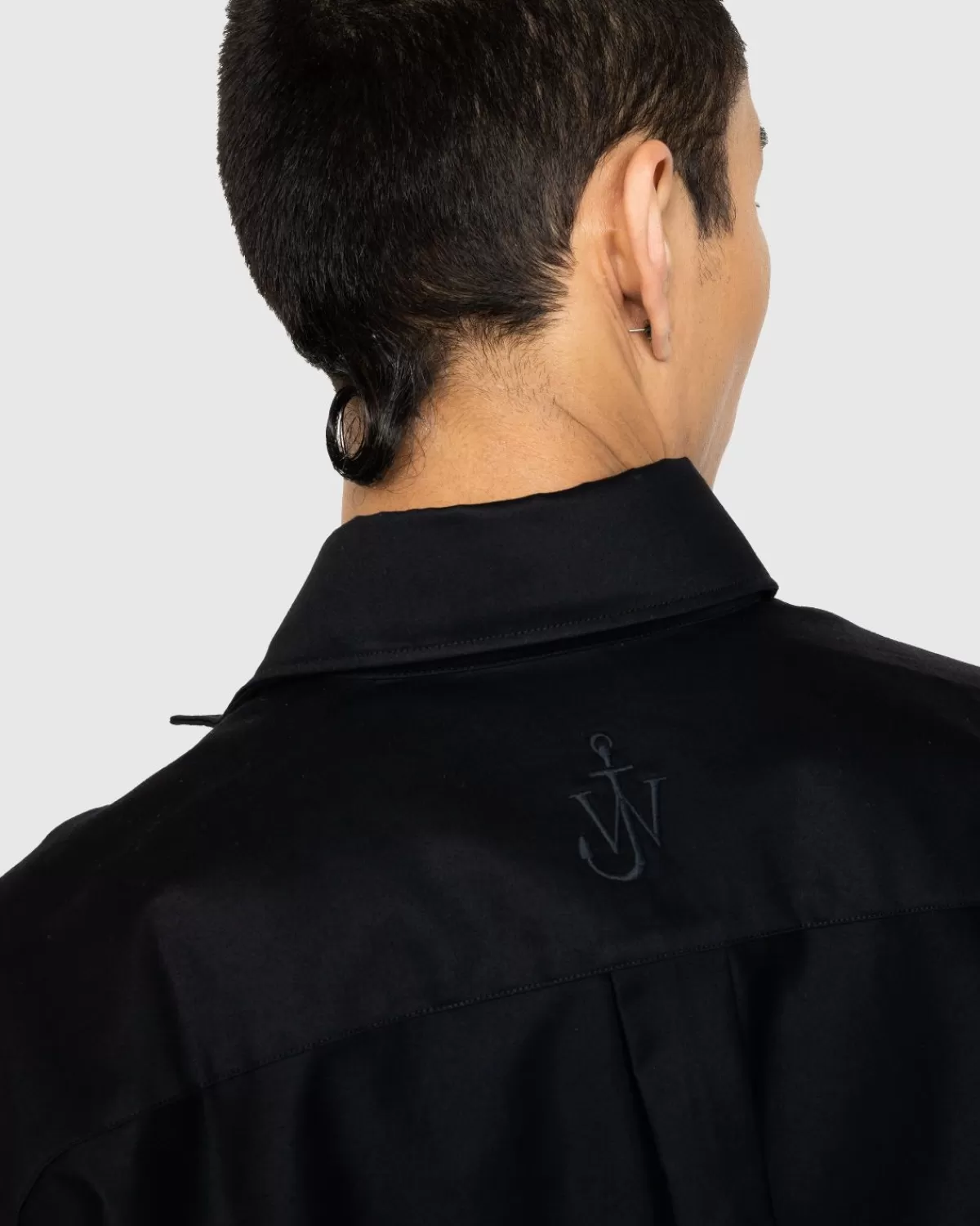 Overhemden^J.W. Anderson Jw Anderson - Oversized Overhemd Met Contrasterende Zak, Marineblauw