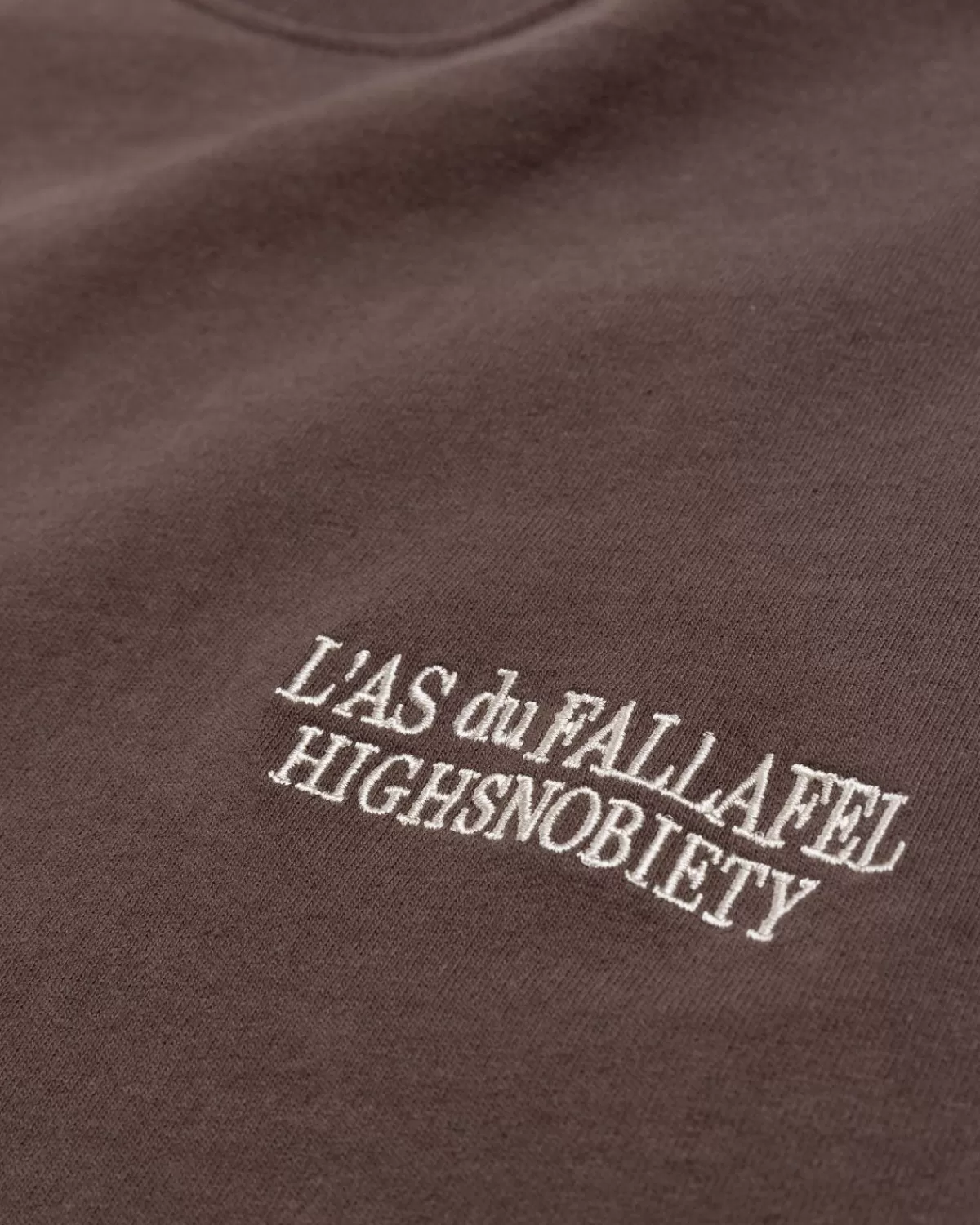 L'As du Fallafel X Highsnobiety T-Shirt Met Korte Mouwen Bruin Fashion