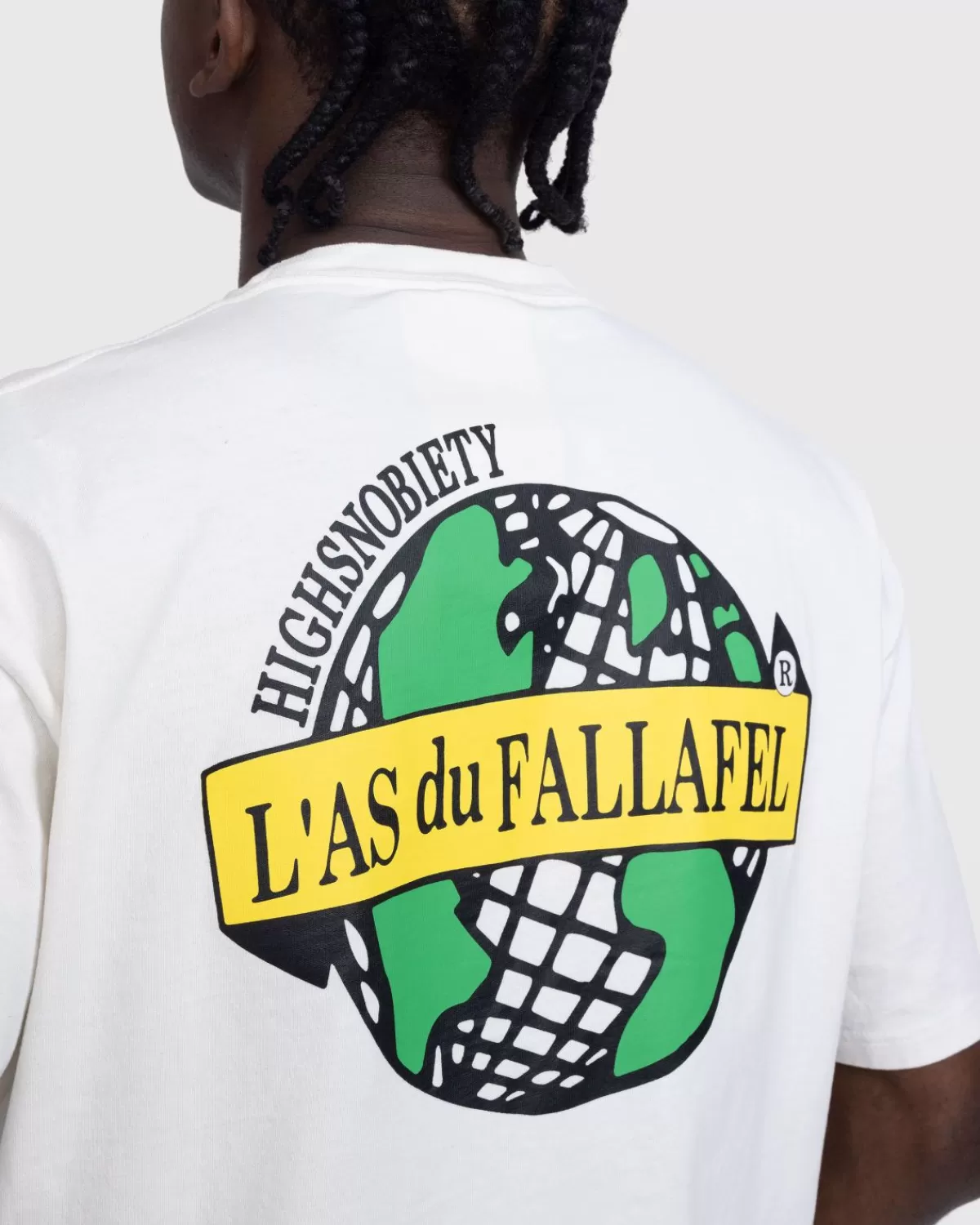 L'As du Fallafel X Highsnobiety T-Shirt Met Korte Mouwen Wit Hot