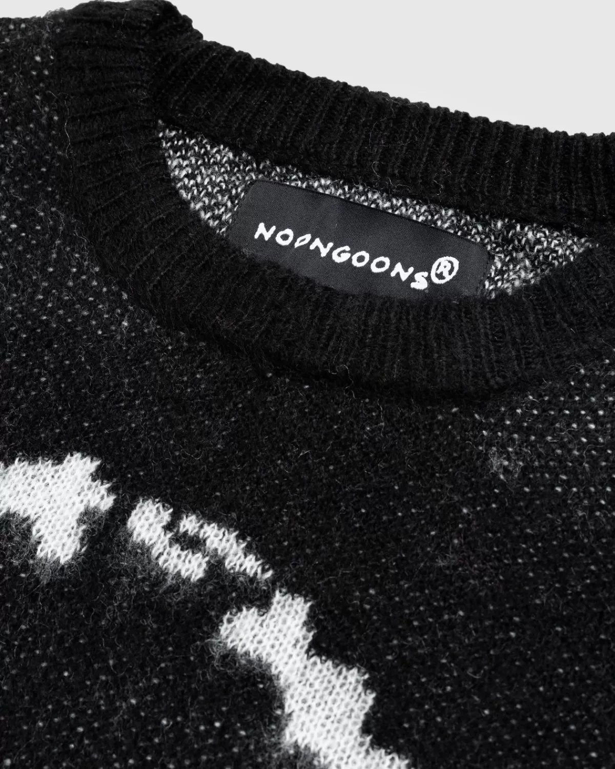 noon_goons_gatekeeper_sweater_zwart_2.webp Gebreide Kleding^Noon Goons Gatekeeper Sweater Zwart
