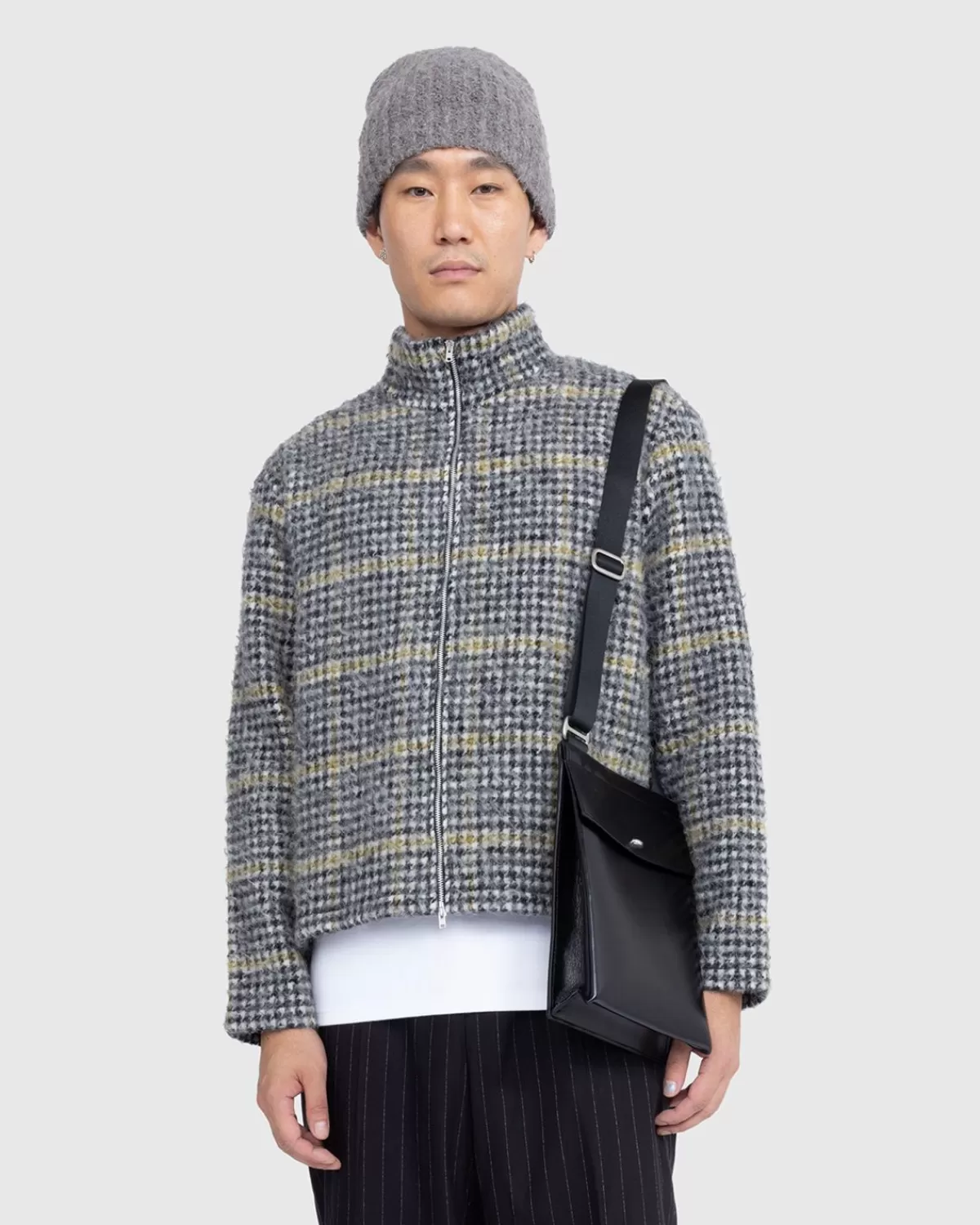 onze_erfenis__gekrompen_poloshirt_met_volledige_ritssluiting_prenzlauer_houndstooth_6.webp Gebreide Kleding^Our Legacy Onze Erfenis - Gekrompen Poloshirt Met Volledige Ritssluiting Prenzlauer Houndstooth