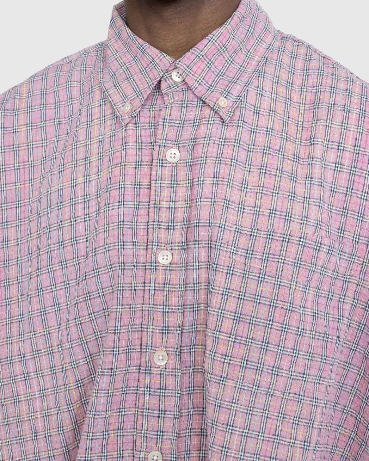 onze_erfenis_geleend_bdshirt_roze_kimble_check_2.webp Overhemden^Our Legacy Onze Erfenis Geleend Bd-Shirt Roze Kimble Check