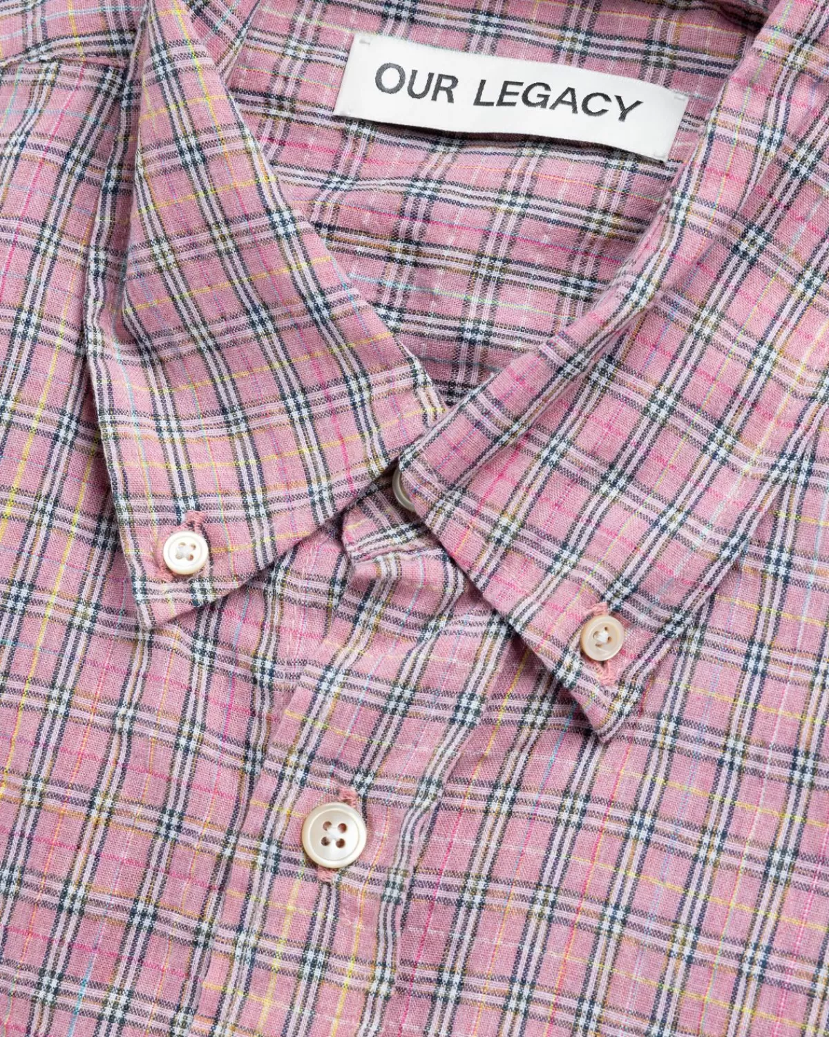onze_erfenis_geleend_bdshirt_roze_kimble_check_6.webp Overhemden^Our Legacy Onze Erfenis Geleend Bd-Shirt Roze Kimble Check