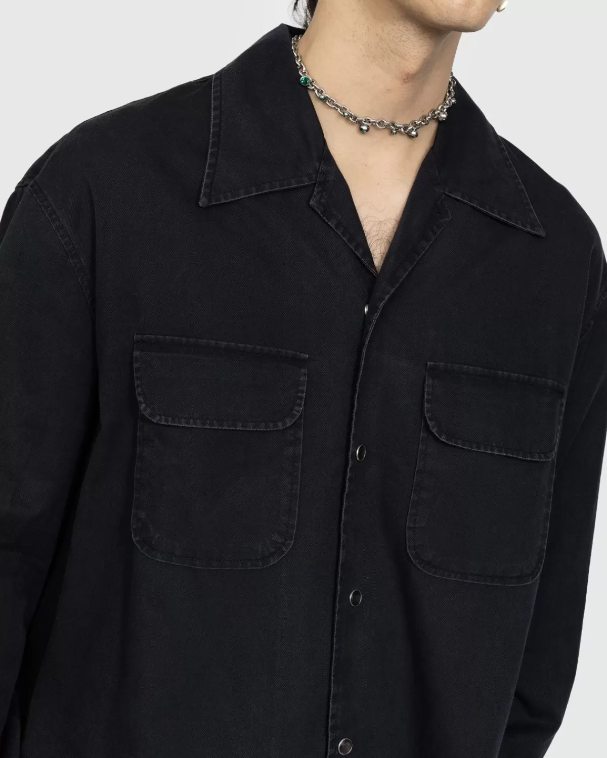onze_erfenis_poco_shirt_black_cosmic_twill_6.webp Overhemden^Our Legacy Onze Erfenis Poco Shirt Black Cosmic Twill