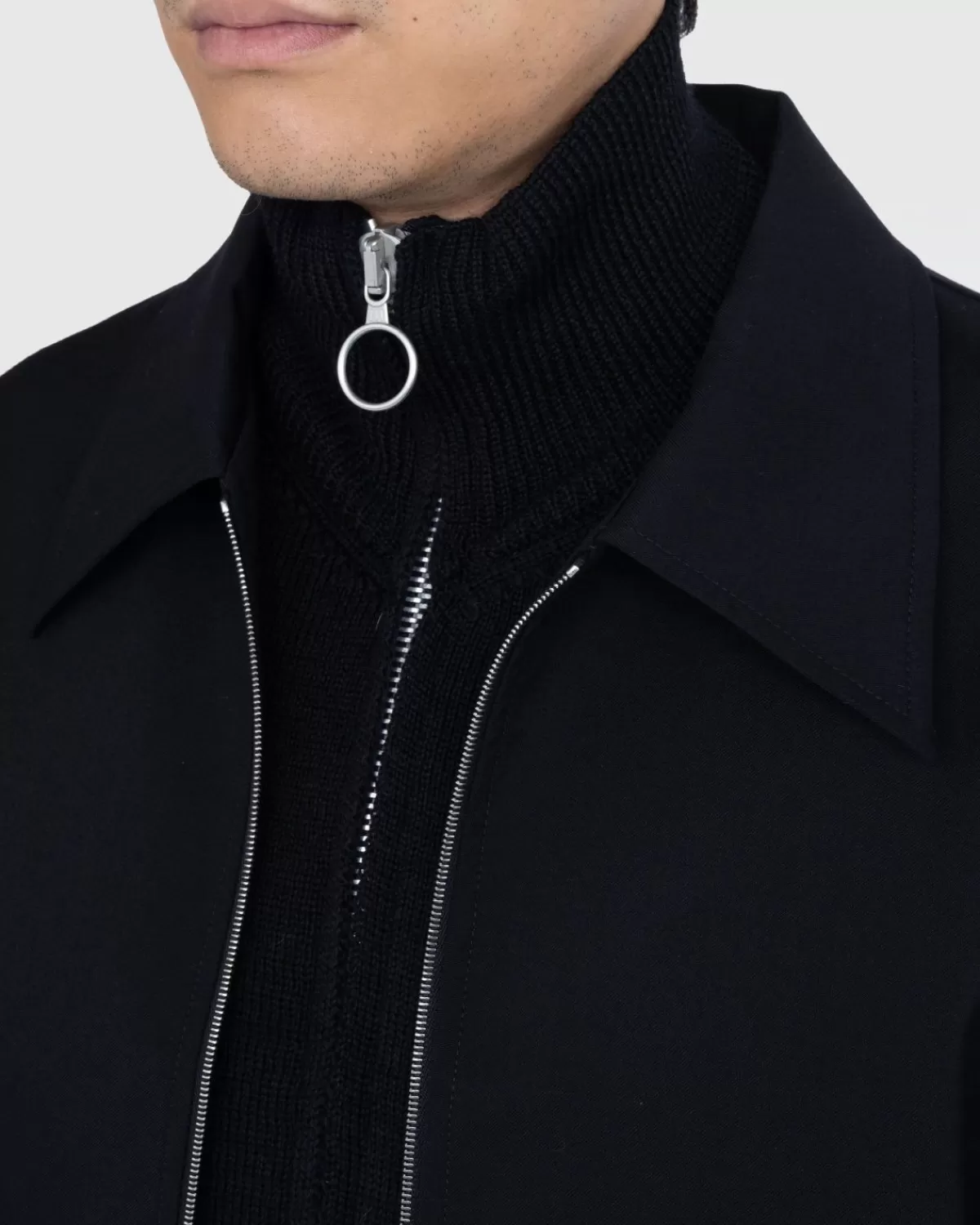 our_legacy_minijasje_van_zwarte_kamgarenwol_6.webp Bovenkleding^Our Legacy Mini-Jasje Van Zwarte Kamgarenwol