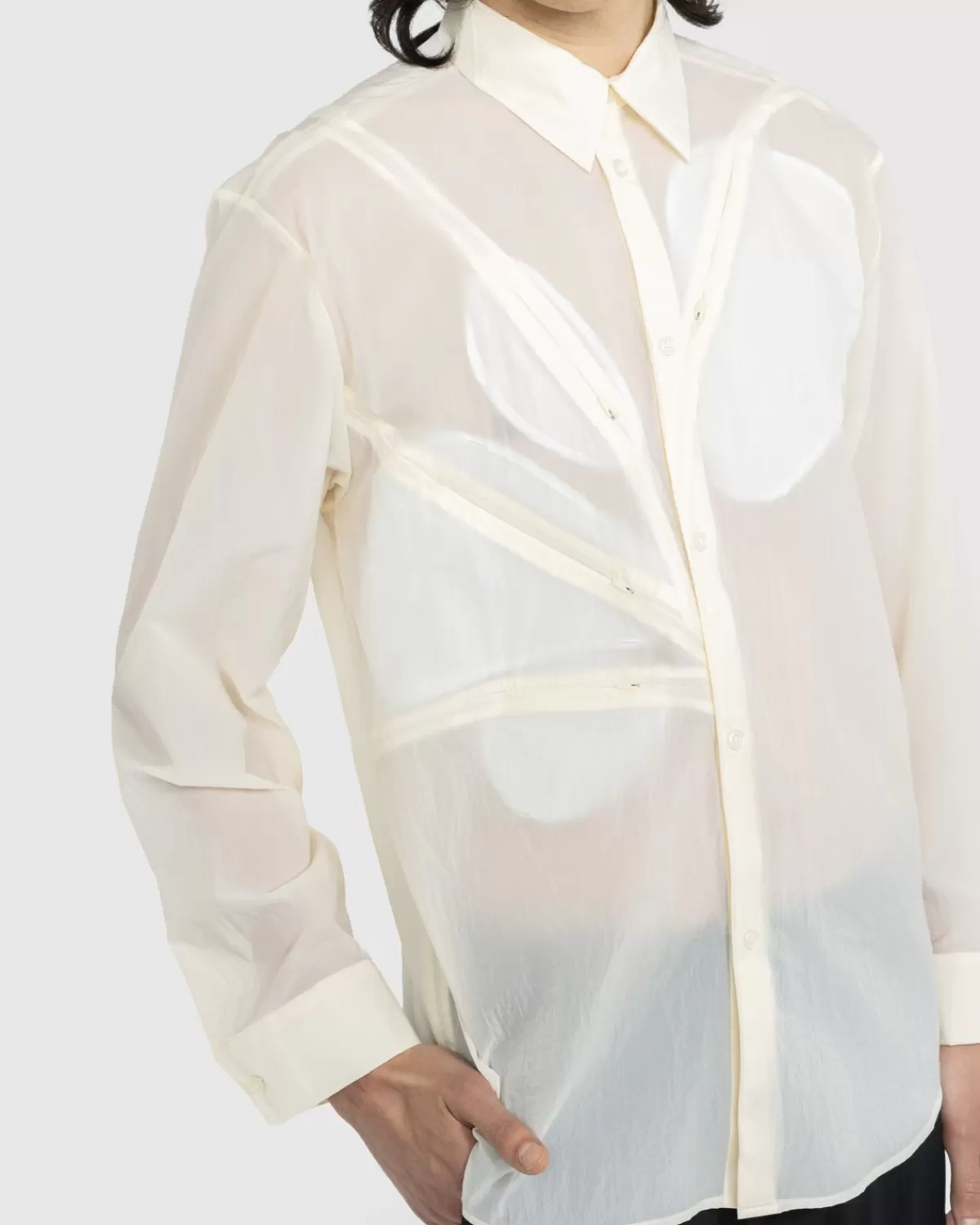 postarchieffractie_paf_50_shirt_midden_ivoor_1.webp Overhemden^Post Archive Faction (PAF) Postarchieffractie (Paf) 5.0+ Shirt Midden Ivoor