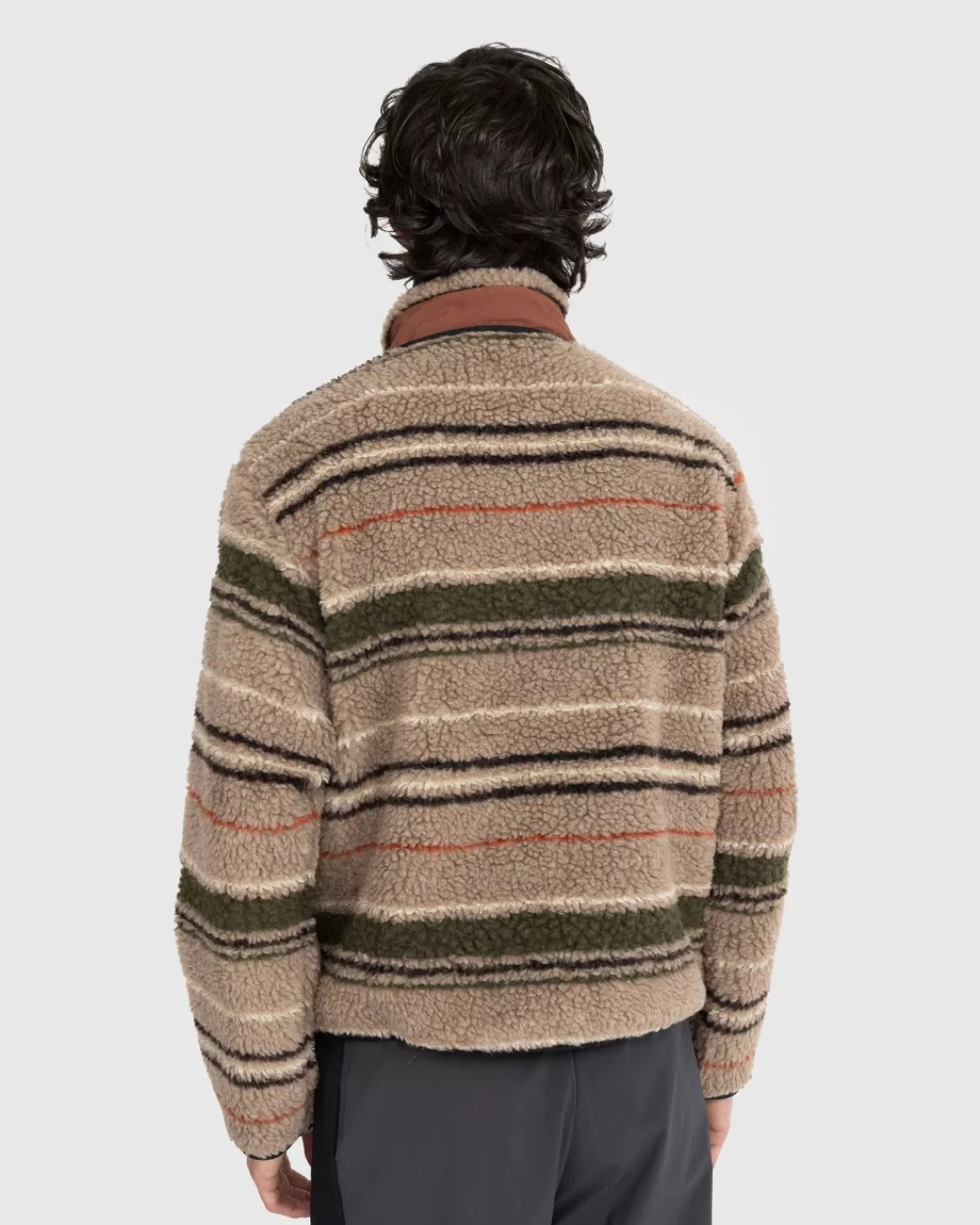 ranra_thjorsar_gestreepte_trui_bruin_1.webp Gebreide Kleding^RANRA Thjorsar Gestreepte Trui Bruin